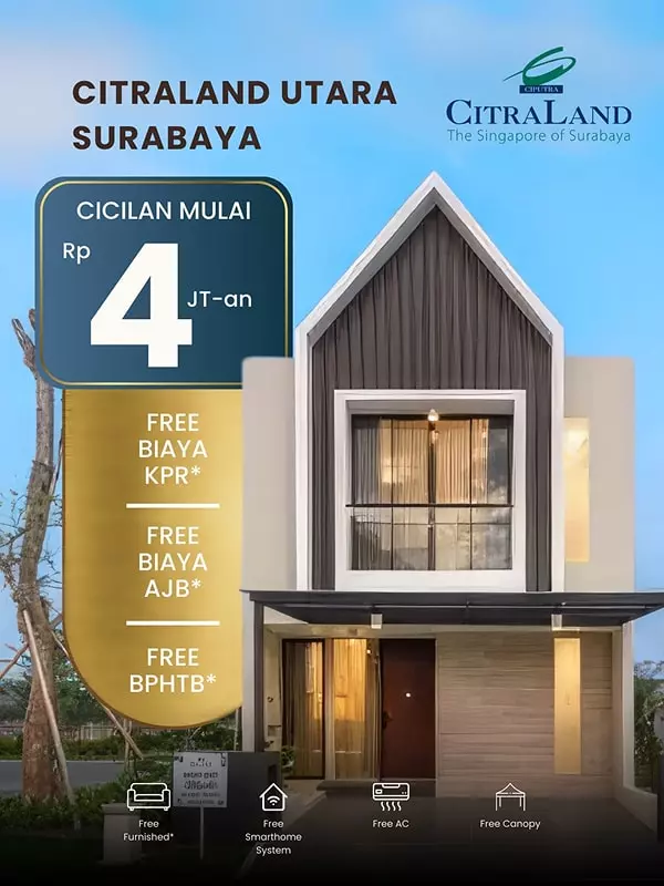harga rumah di citraland surabaya utara