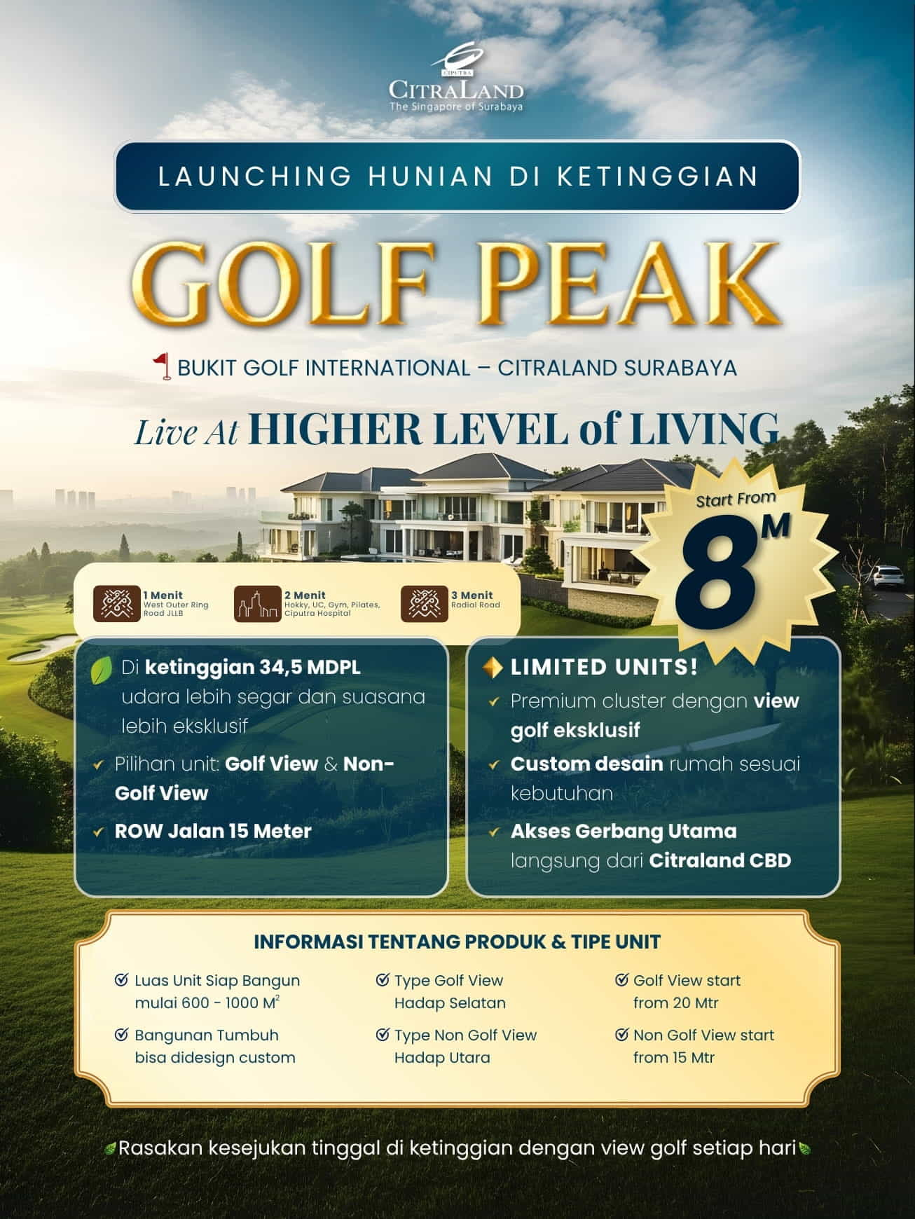 citraland surabaya golf peak